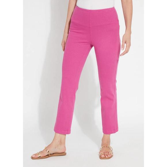 NEW LYSSE baby bootcut denim in pink